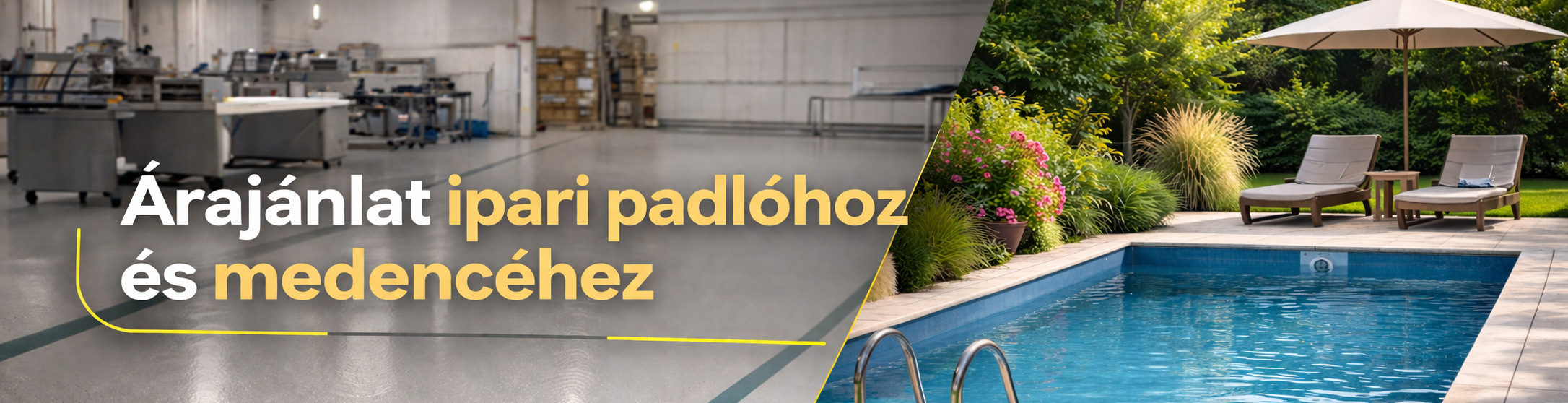 Ipari padló kivitelezés és medence építés, felújítás – ajánlatkérés