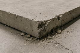 Betonpadló felületi hibáinak javítása